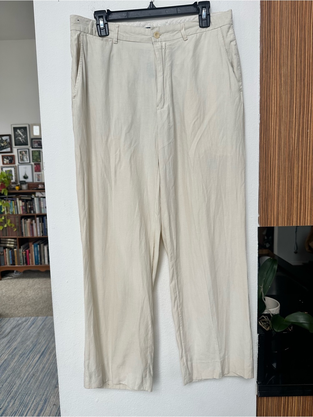 Polo Ralph Lauren - Classic Men's Silk/Linen Cream Dress Pants 32x32